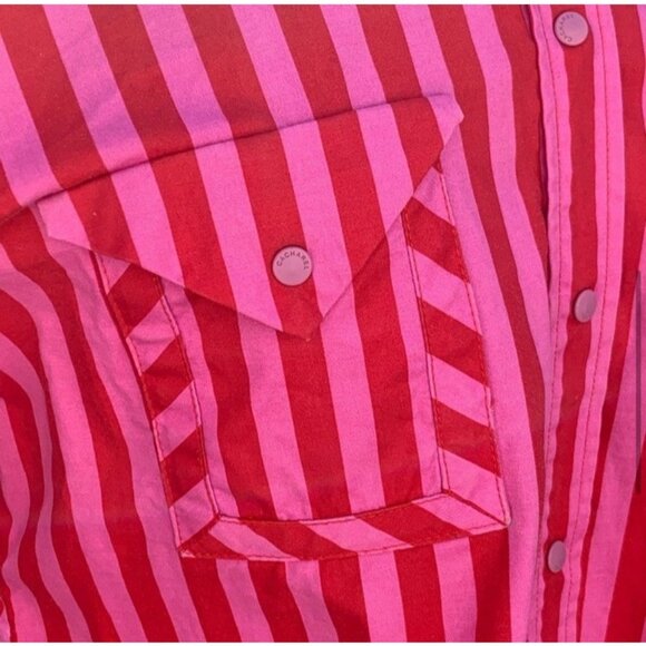 Cacharel Shirt Stripe Red Pink - Picture 6 of 9